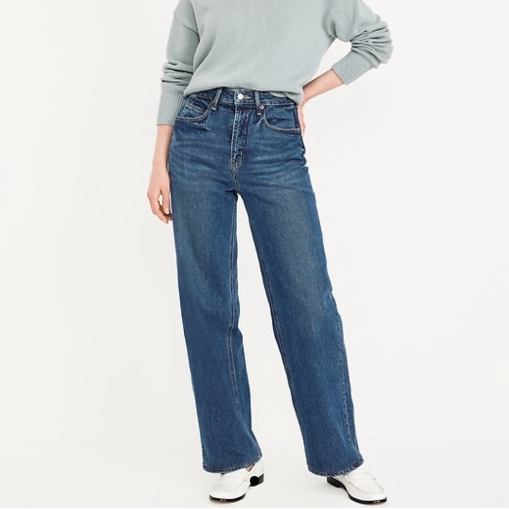 Old Navy Extra High-Waisted Wide Leg Jeans